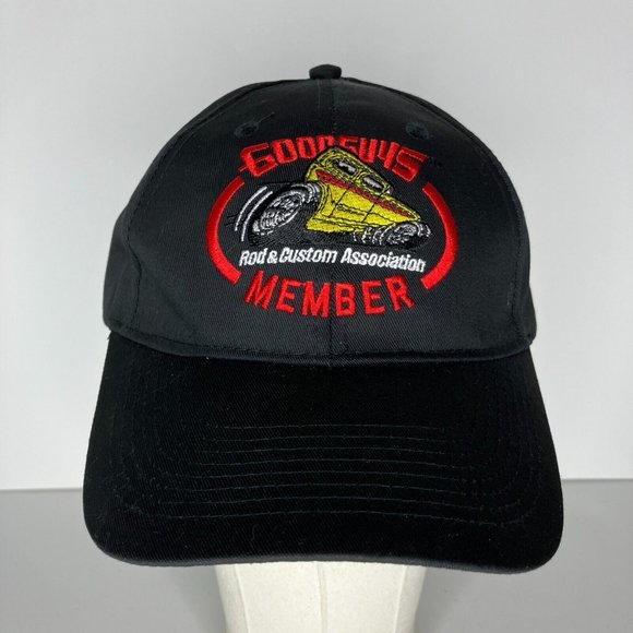 Goodguys Member Rod & Custom Association Cars Black Adjustable Hat - Picture 1 of 8
